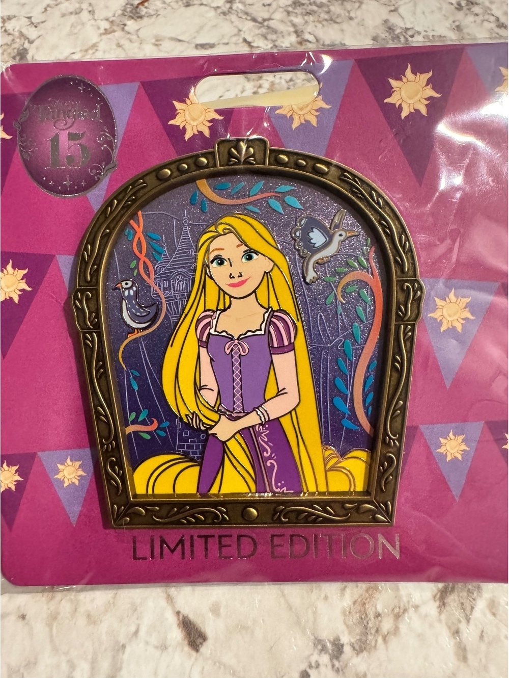 Walt Disney Imagineering WDI Tangled 15th Anniversary Pin 2025 Rapunzel LE 300